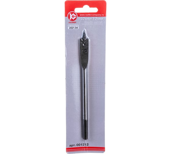 Изображение товара Сверло по дереву перовое 12 мм Калибр 00000035763