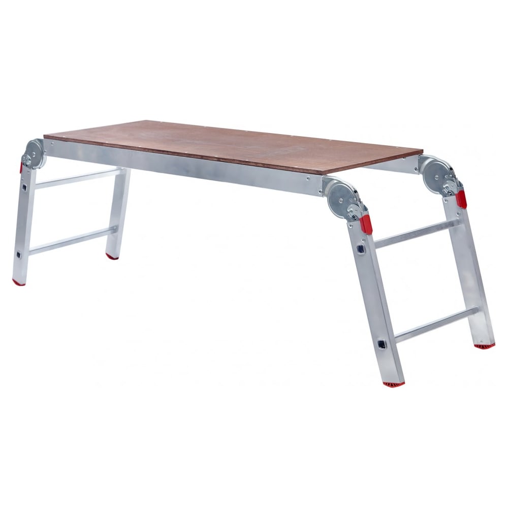 Изображение товара Рабочие подмости СИБРТЕХ 2х4х2, легкие и прочные алюминиевые профессиональные подмости