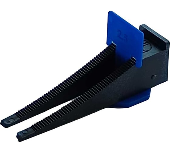 Изображение товара Система выравнивания плитки СВП комплект зажим/клин 50/50 шт, ширина шва 2.5 мм Никище 7.1.25.5