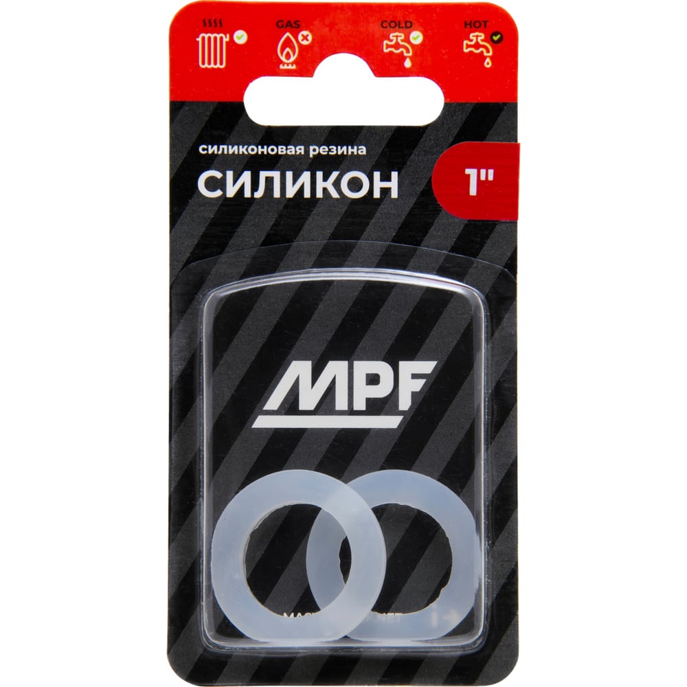 Прокладка MPF прокладка уплотнительная 100 шт 1 2 силикон прозрачная masterprof пакет ис 131084