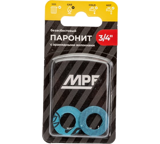 Изображение товара Прокладка безасбестовая MPF 3/4", 2 шт ИС.131192