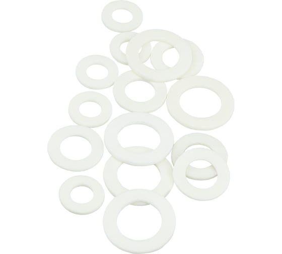 Изображение товара Набор прокладок из резины MPF 1/2"-1", белые, 15 шт ИС.131222