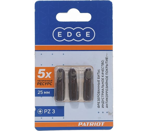 Изображение товара Бита (3 шт; PZ3; 25 мм) PATRIOT 818010014