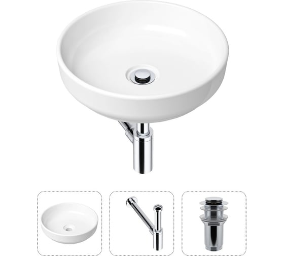 Изображение товара Накладная раковина для ванной Lavinia Boho Bathroom Sink Slim в комплекте 3 в 1 21520167