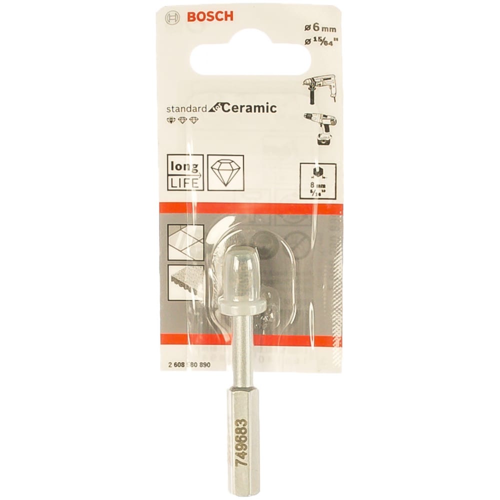 фото Алмазное сверло standard ceramic 6 мм bosch 2608580890