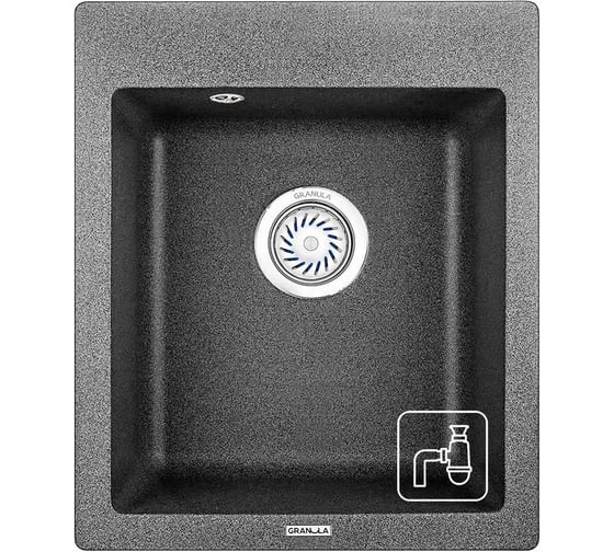 Изображение товара Мойка для кухни GRANULA из кварца GR-4201, ГРАФИТ 4201_ГРАФИТ