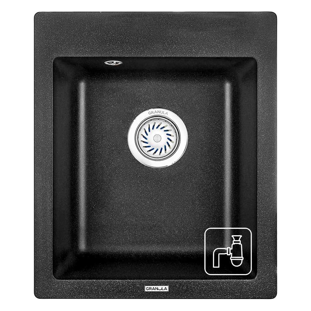 Изображение товара Мойка для кухни GRANULA из кварца GR-4201 черный
