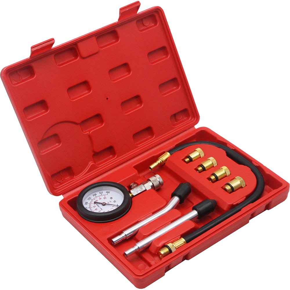 Бензиновый компрессометр Car-tool комплект быстросъемных адаптеров car tool