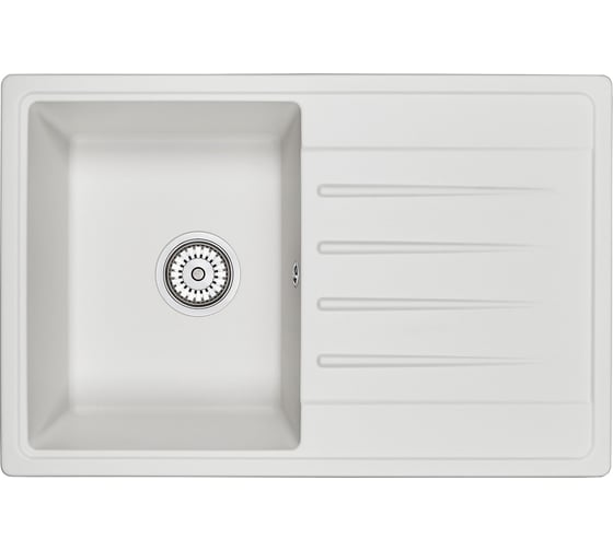 Изображение товара Мойка для кухни из кварца GRANULA ST-7602 белый