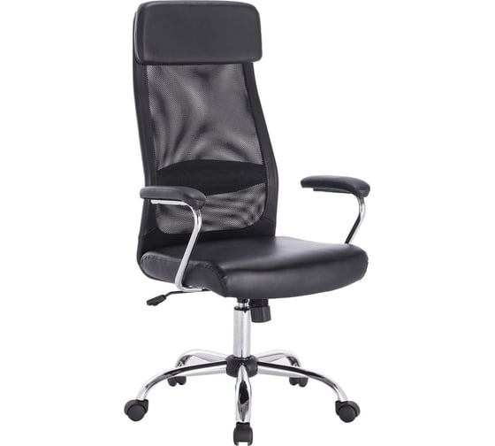 Изображение товара Компьютерное офисное кресло руководителя BRABIX Flight EX-540, с подлокотниками, хром, сетка 531850