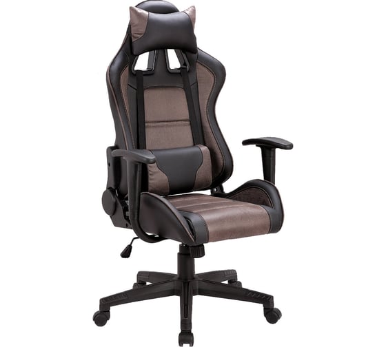 Изображение товара Компьютерное геймерское офисное кресло BRABIX GT Racer GM-100, с подлокотниками, подушки, экокожа 531819