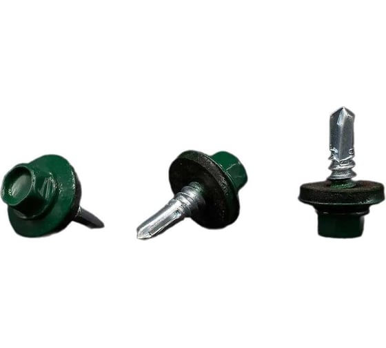 Изображение товара Кровельные саморезы BOWT ral 6005, 5.5x19 мм, 300 шт. R02739