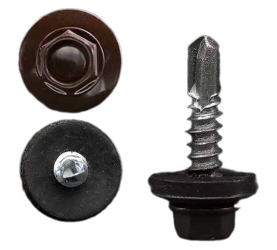 Изображение товара Кровельные саморезы BOWT ral 8017, 5.5x25 мм, 10 шт. R02774