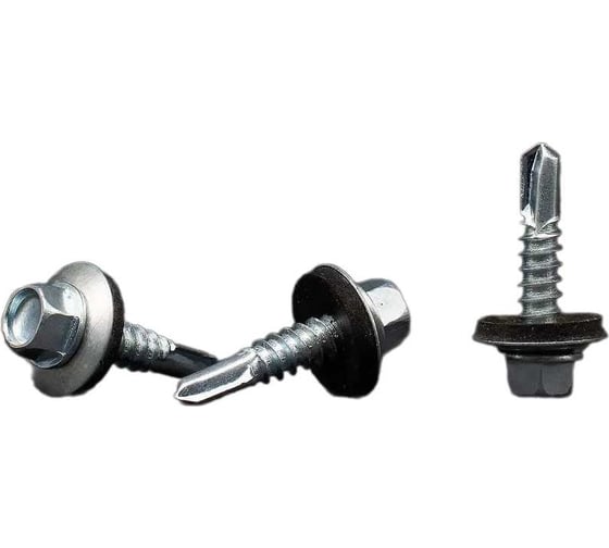 Изображение товара Кровельные саморезы BOWT белый цинк, 5.5x25 мм, 200 шт. R02709