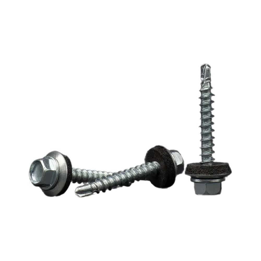 Изображение товара Кровельные саморезы BOWT белый цинк 4.8x35 мм 200 шт надежное крепление