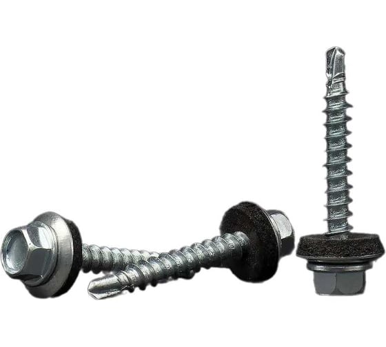 Изображение товара Кровельные саморезы BOWT белый цинк, 4.8x35 мм, 200 шт. R02724