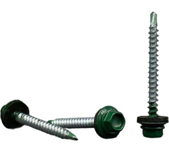 Изображение товара Кровельные саморезы BOWT ral 6005, 4.8x51 мм, 10 шт. R02765