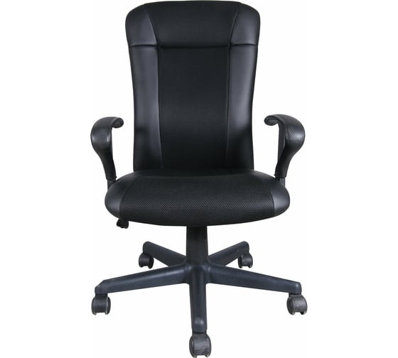 Изображение товара Компьютерное офисное кресло BRABIX Optima MG-370, с подлокотниками, эко кожа, ткань 531580