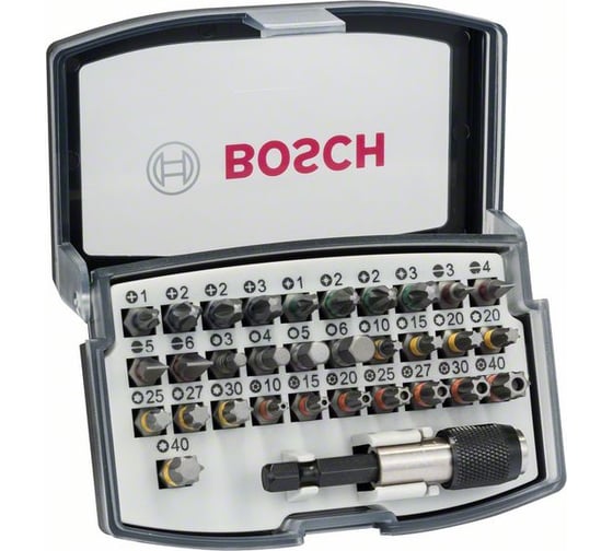Изображение товара Набор бит с держателем, 32 шт. Bosch 2607017319