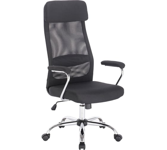 Изображение товара Компьютерное офисное кресло руководителя BRABIX Flight EX-540, с подлокотниками, хром, сетка 531847