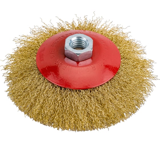 Изображение товара Щетка для МШУ тарелка (115 мм, М14, металлическая проволока) Калибр 00000041866
