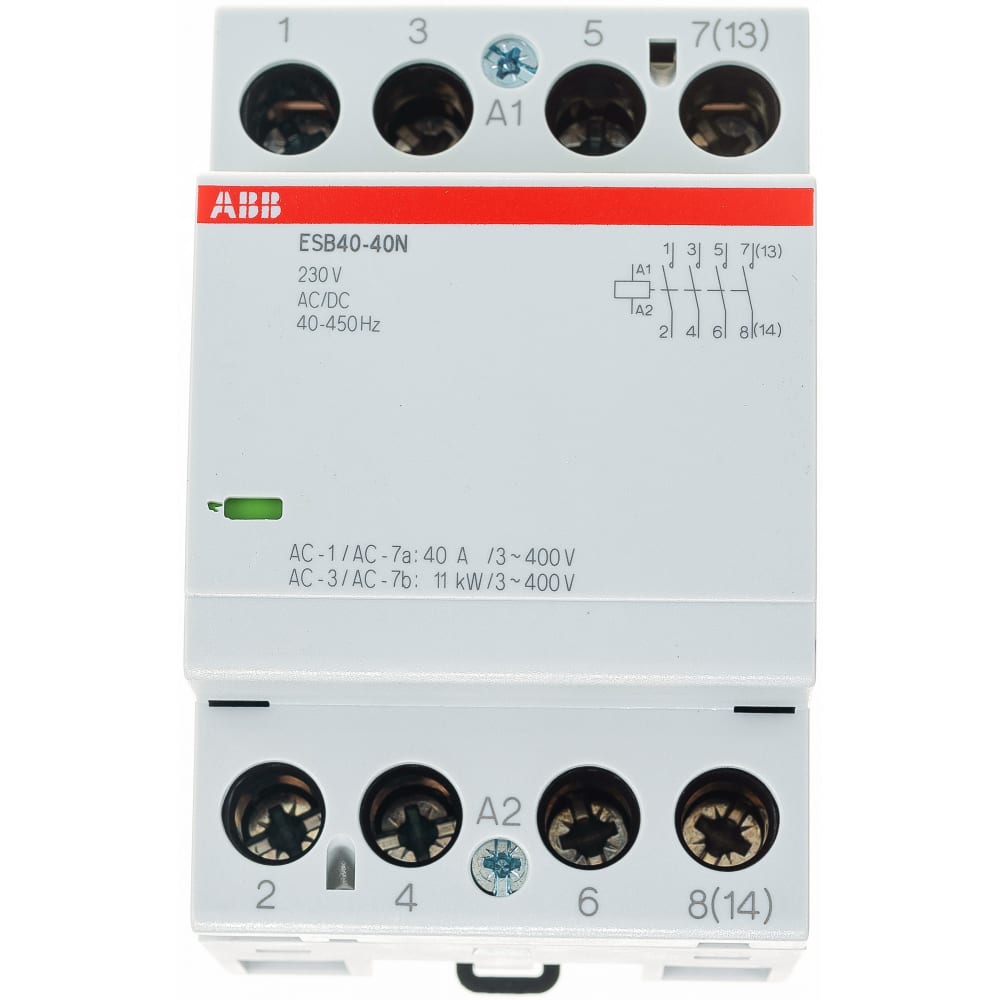 Модульный контактор ABB контактор ekf км 4nо 63 а 230 400 в