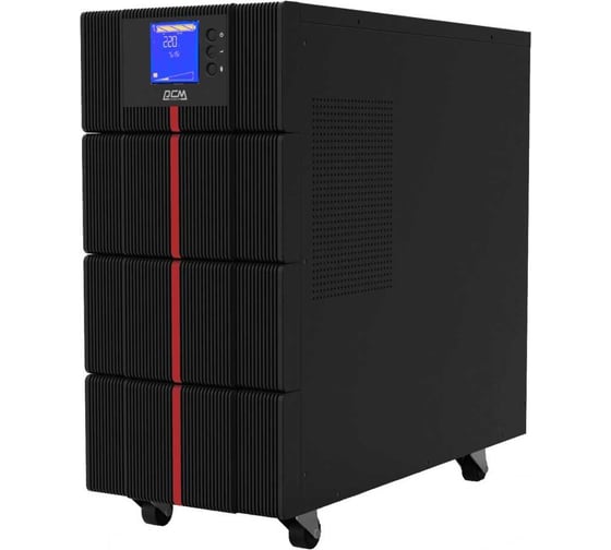 Изображение товара Источник бесперебойного питания Powercom MACAN, On-Line, 10000VA / 10000W, Tower, IEC, LCD MAC-10K