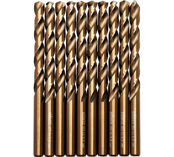 Изображение товара Сверло по металлу HSS-CO (10 шт/уп; 8x117x75 мм) Inforce 11-01-450