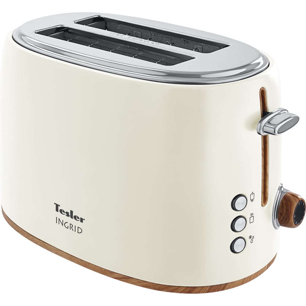 Изображение товара Тостер TESLER TT-240 BEIGE с автоматическим центрами и мощностью 900 Вт