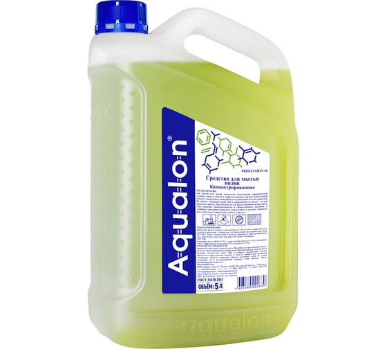 Изображение товара Средство для мытья пола и стен AQUALON 5 л, концентрат, канистра, 202639 605722