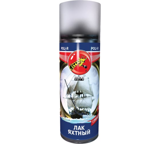 Изображение товара Лак яхтный глянцевый Poli-R аэрозоль, 520 мл 15714
