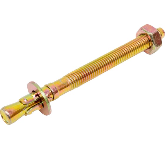 Изображение товара Клиновой анкер Зубр М10 x 120 мм, 40 шт, желтопассивированный 302032-10-120