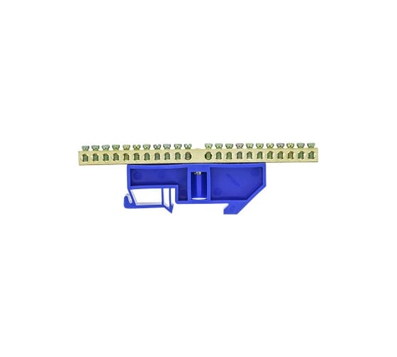 Изображение товара Нулевая шина EKF 63.20 изолятор на DIN-рейку латунь 20 шт. PROxima sn0-63-20-d