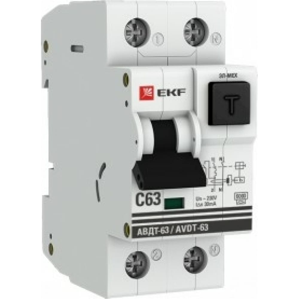 Дифференциальный автоматический выключатель EKF дифференциальный автоматический выключатель tdm electric авдт 63 40 с 30 ма sq0202 0006