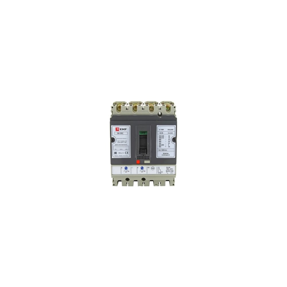 фото Автоматический трехполюсный выключатель ekf ва-99м/100 63а 20ка mccb99-100-63m