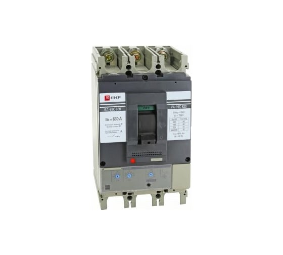 Изображение товара Автоматический выключатель EKF 99М 630/500А 3 фазы 50кА mccb99-630-500m