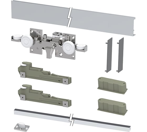 Изображение товара Раздвижная система Armadillo HIDDEN/40 с профилем 40205