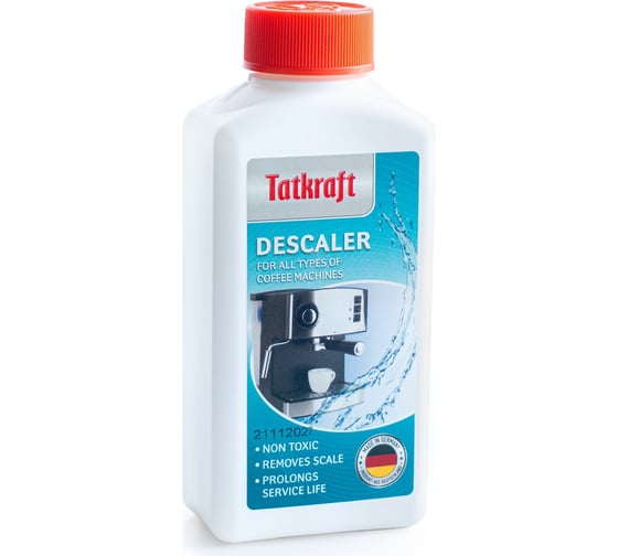 Изображение товара Средство от накипи для кофемашин Tatkraft  антинакипин, очиститель накипи, 250 мл 12813
