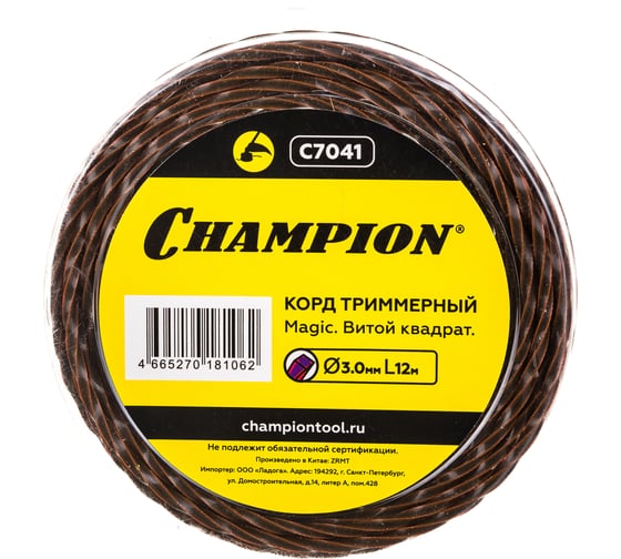 Изображение товара Корд триммерный Magic (3 мм, 12 м) CHAMPION C7041