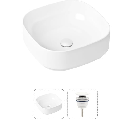 Изображение товара Накладная раковина для ванной Lavinia Boho Bathroom Sink Slim в комплекте 2 в 1 21520837