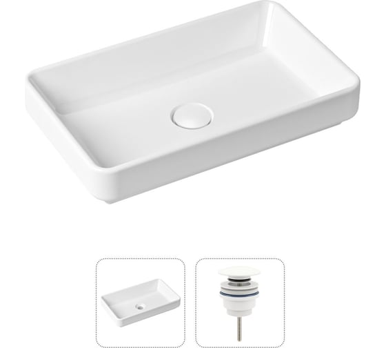 Изображение товара Накладная раковина для ванной Lavinia Boho Bathroom Sink Slim в комплекте 2 в 1 21520817