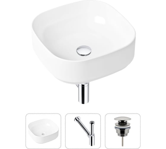 Изображение товара Накладная раковина для ванной Lavinia Boho Bathroom Sink Slim в комплекте 3 в 1 21520222