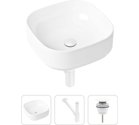 Изображение товара Накладная раковина для ванной Lavinia Boho Bathroom Sink Slim в комплекте 3 в 1 21520230