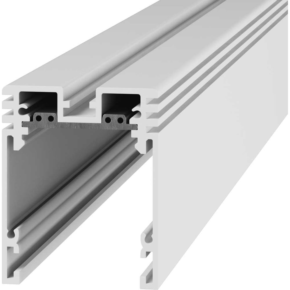 Изображение товара Низковольтный шинопровод SWG SY 2 м белый алюминий модели SY-C-SL-601010-2-WH