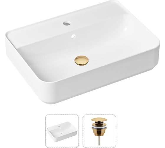 Изображение товара Накладная раковина для ванной Lavinia Boho Bathroom Sink Slim в комплекте 2 в 1 21520853