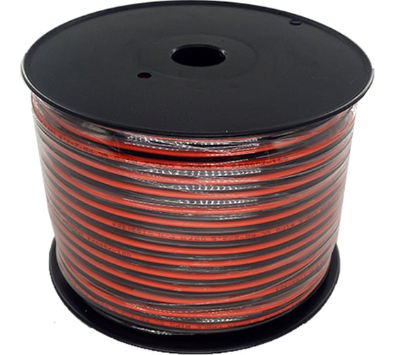 Изображение товара Акустический кабель Ripo 2x2,50 мм2, 100 м, омедненный, красно-черный, бухта 001-700003