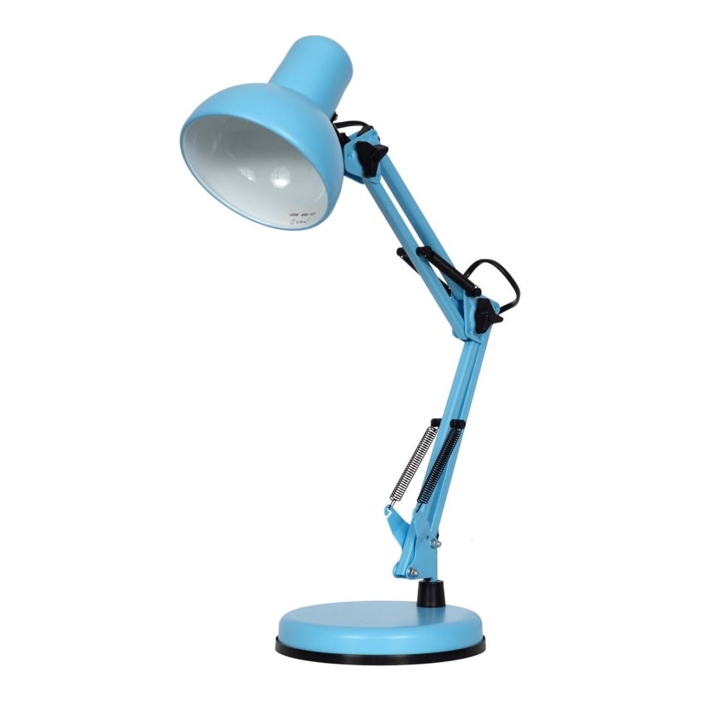 Изображение товара Голубой настольный светильник Трансвит МТ2001 А/С с цоколем E27, 40 Вт