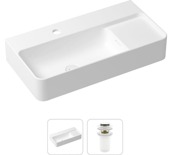Изображение товара Накладная раковина для ванной Lavinia Boho Bathroom Sink Slim в комплекте 2 в 1 21520886
