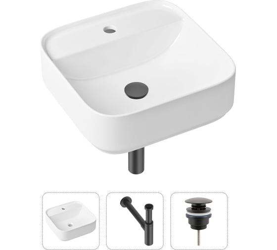 Изображение товара Накладная раковина для ванной Lavinia Boho Bathroom Sink Slim в комплекте 3 в 1 21520308