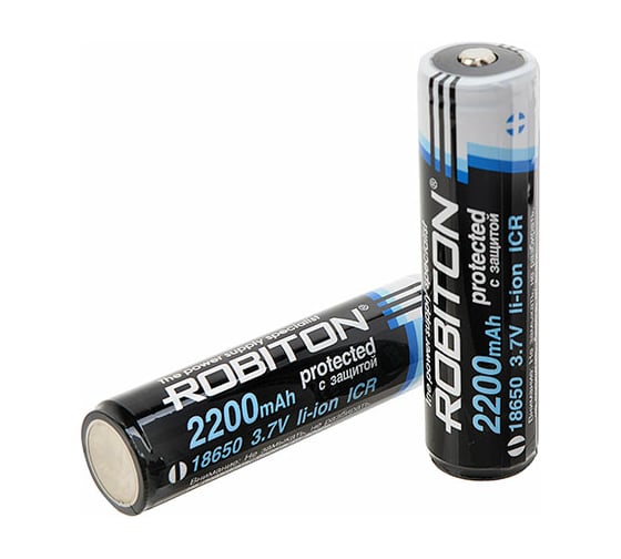Изображение товара Аккумулятор ROBITON 2.2/Li18650 с защитой bulk 11579